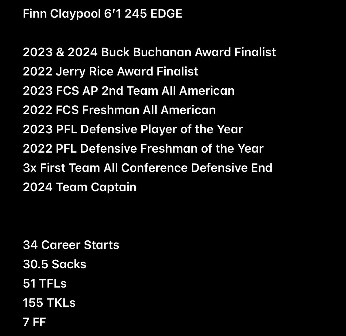Finn Claypool tweet media