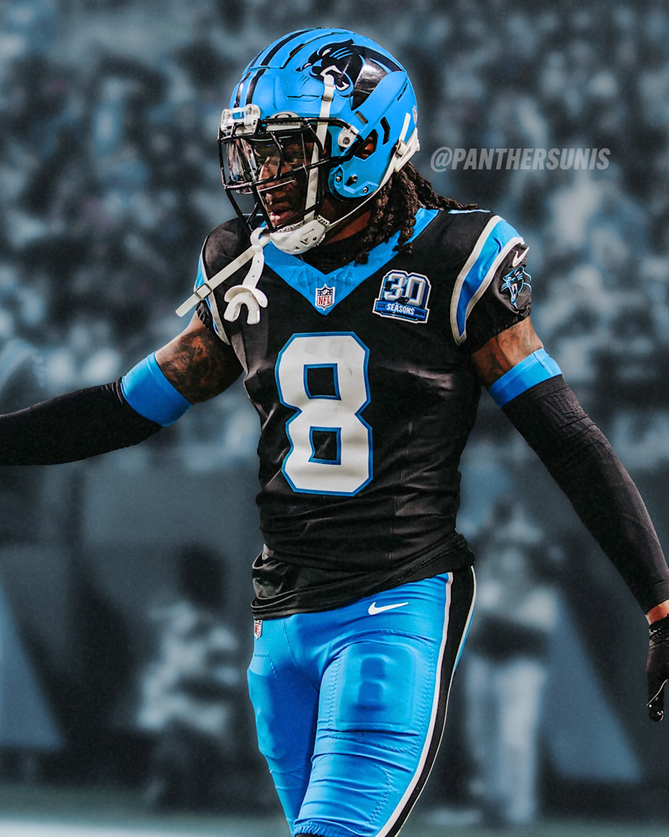 BLUE HELMET CONCEPT 🔵

Here's how the Panthers would look if they paired a blue helmet with black jerseys and blue pants

<a href="/Panthers/">Carolina Panthers</a> | #KeepPounding