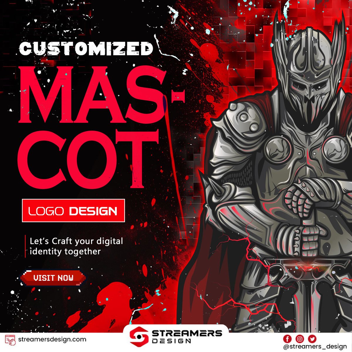 streamer_design's tweet image. ⚔️ Unleash Your Digital Identity with Customized Mascot Logo Designs!🎨

Ready to stand out and make your mark in the streaming world? Whether you’re on Twitch, YouTube, or Kick, Streamers Design has got you covered

visit us at streamersdesign.com to get started today
