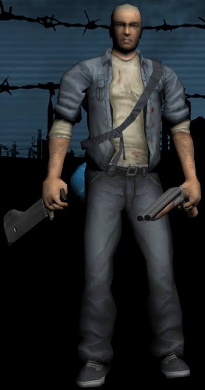 MajorKingAz's tweet photo. I would like to see Manhunt characters to be include in Dead by daylight (DBD) just imagine Cash as survivor and between the two characters Smiley or Piggsy will become the killer, that would be dope! Please @Behaviour add these characters ♥️ https://t.co/XLrTCsrbS8