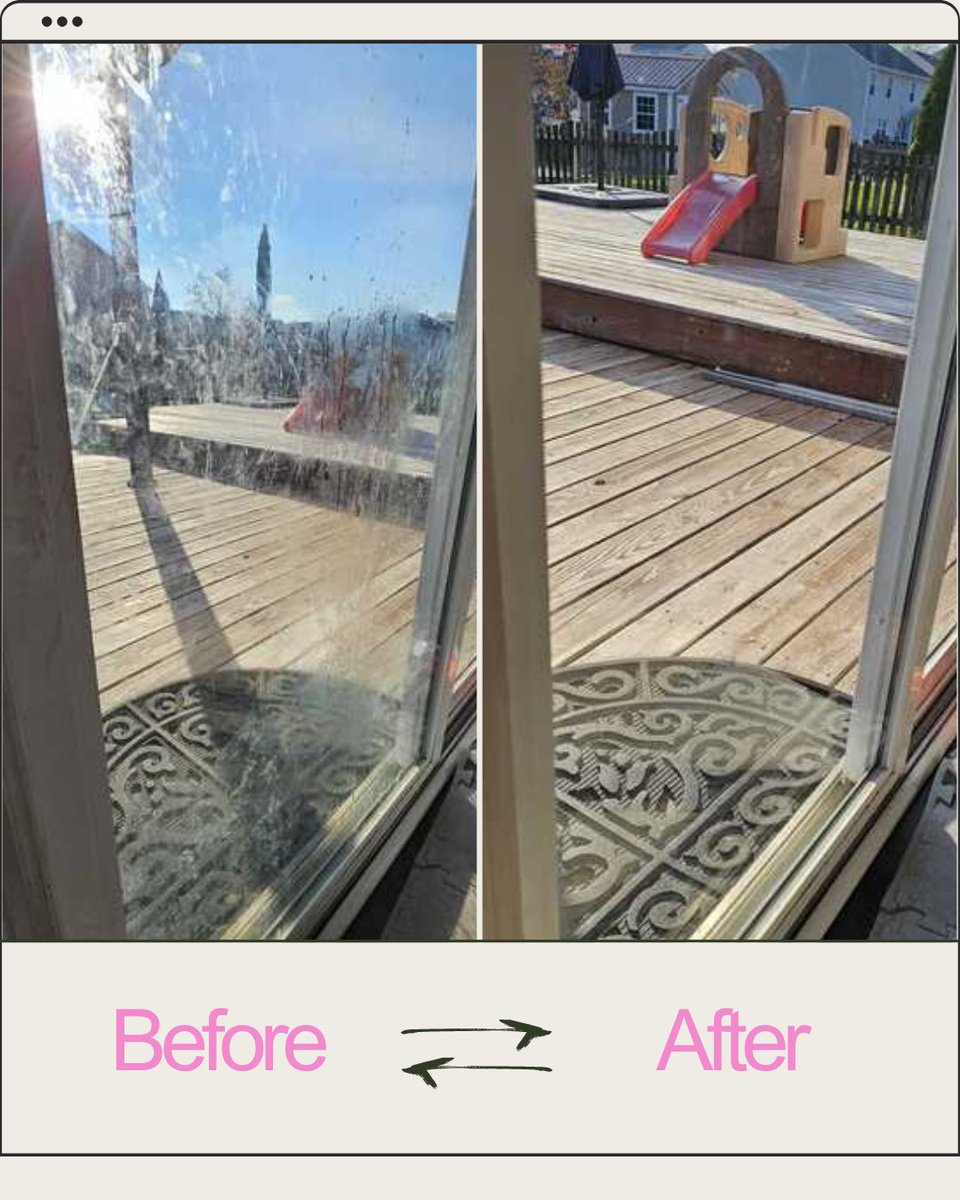 calebpiercefun's tweet image. ✨ See the difference a little Pink Power can make! Crystal-clear views, just in time for the holidays. Ready to transform your space? 🌟 #BeforeAndAfter #PinkPowerClean #SparklingResults