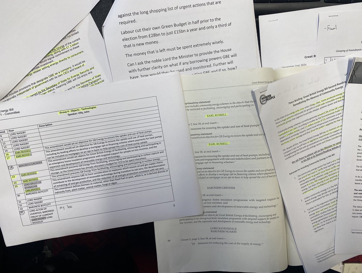 John Russell (@earlrussellld) on Twitter photo First day of Committee on GB Energy today. <a href="/LibDemLords/">Lib Dem Lords</a> moved amendments for heat pumps, community energy and <a href="/OllyGrender/">Olly Grender</a> called for an emergency home insulation program. <a href="/Power4PeopleUK/">Power for People</a> First day of Committee on GB Energy today. <a href="/LibDemLords/">Lib Dem Lords</a> moved amendments for heat pumps, community energy and <a href="/OllyGrender/">Olly Grender</a> called for an emergency home insulation program. <a href="/Power4PeopleUK/">Power for People</a>