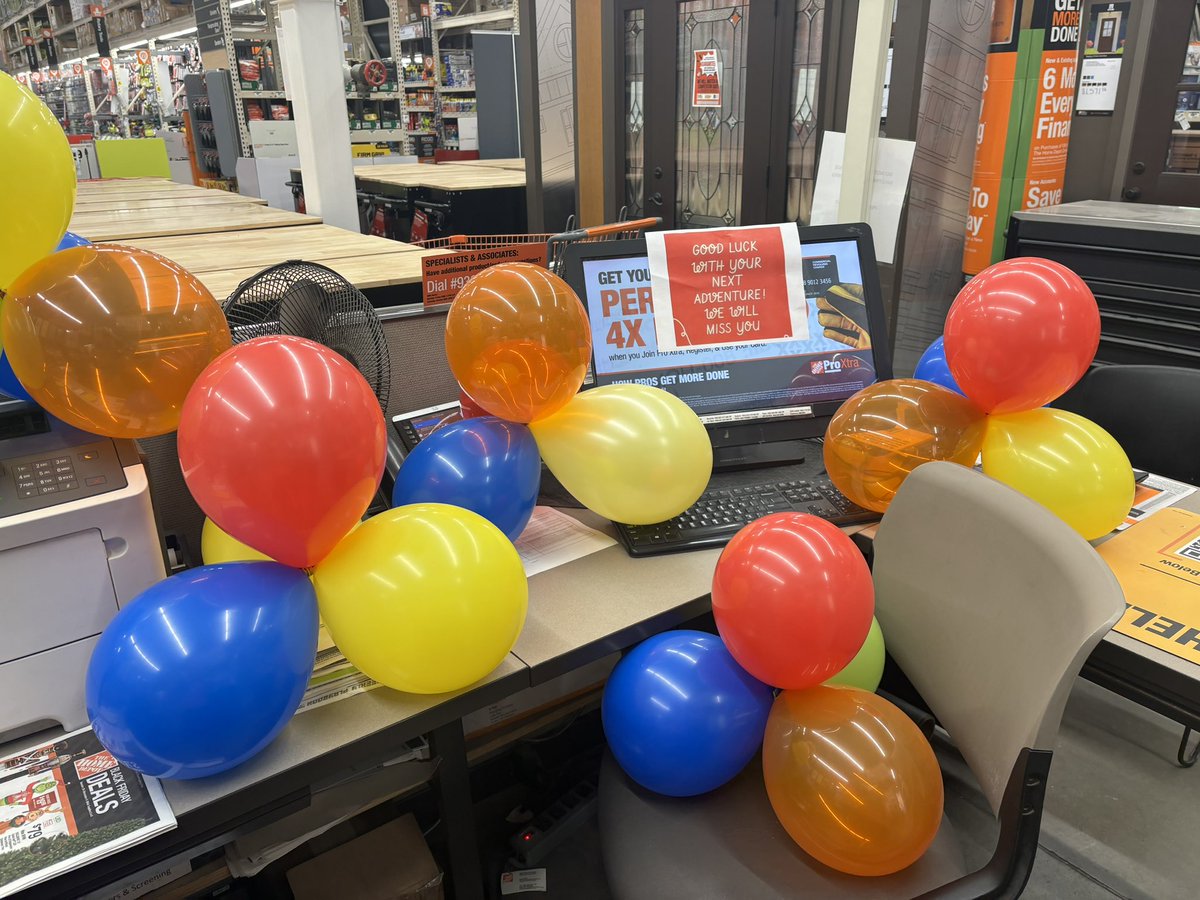 Today we said goodbye to our D30 Specialist Mr Bill. He has been with us for 19 years and a repeat district specialist of the month! We have big shoes to fill! He will be joining our millwork virtual associate program! We will miss you! 🎉
