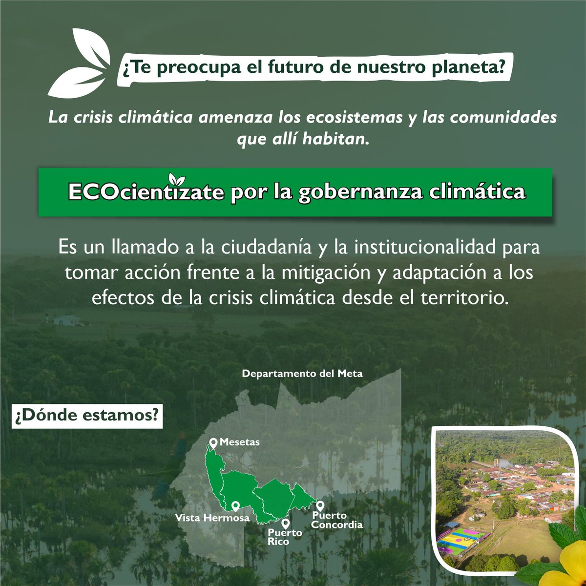 Cordepaz's tweet photo. 🌿 ¡ECOcientízate por la gobernanza climática! 📷Esta iniciativa busca sensibilizar y movilizar a la sociedad civil y a la institucionalidad  para fortalecer la participación, la incidencia y la resiliencia para hacer frente a la crisis climática.  💚 https://t.co/Y99EmoeDUt