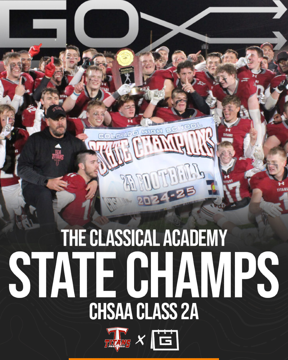 Congratulations to The Classical Academy's football program on their CHSAA Class 2A State Championship! 🏆 #GoRoutFamily

The Titans' dominated in their 8th season using GoRout devices:
✅ 13-0 Perfect Season
🤯 +455 Point Differential
🔥 4,550 Reps with GoRout Scout