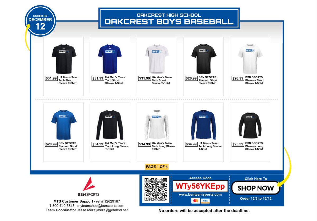 Oakcrest Baseball 2026 tweet media