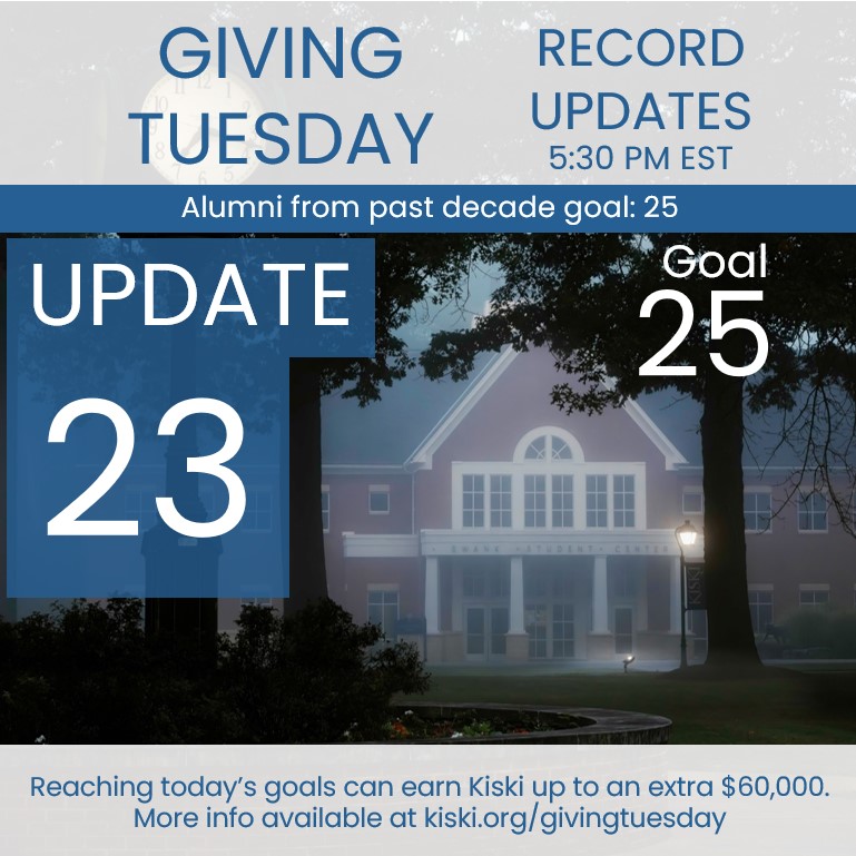 We're in the homestretch now and need your help for a strong finish to the day.
THANK YOU to those of you who have contributed already!
Join them at kiski.org/alumni/giving/…
