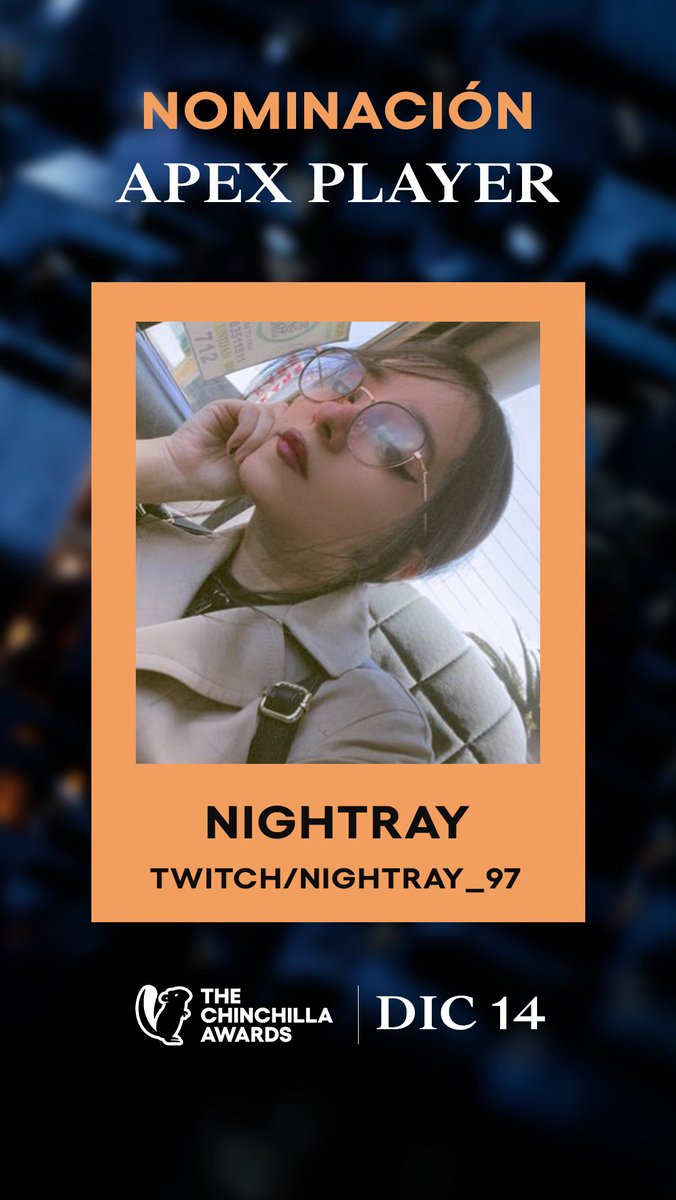 Nightrayv_'s tweet image. 📍Abrieron las votaciones  de los #TCAwards ♥️

🏆 Categoría: Apex Legends 🏆 

🔺Pueden votar por mí acá: thechinchillaawards.netlify.app

🔹Fecha Límite para votar: 13 de Diciembre 21:00hs