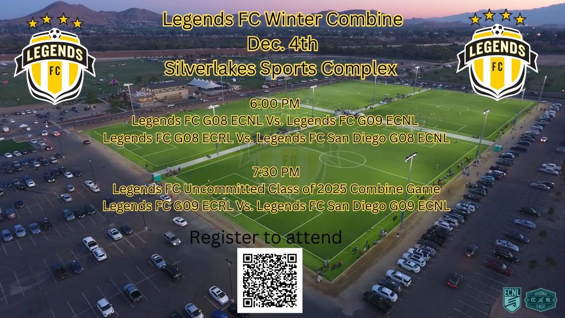 LFC_CollegePath's tweet photo. ‼️College Coaches in town for GA ‼️
Join us December 4th for our  Legends FC Winter Combine the evening before the GA event begins!

6:00 PM 
G08 ECNL Vs. G09 ECNL 
G08 ECRL Vs. LFC SD G08 ECNL

7:30 PM
Uncommitted 2025 Combine Game
LFC G09 ECRL Vs. LFC SD G09 ECNL https://t.co/ftUR6qxXvx