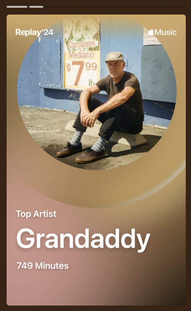 brian_hagen's tweet image. My end of year Apple Music replay is not surprising, except I should be top 10. @jasonlytle @Grandaddy