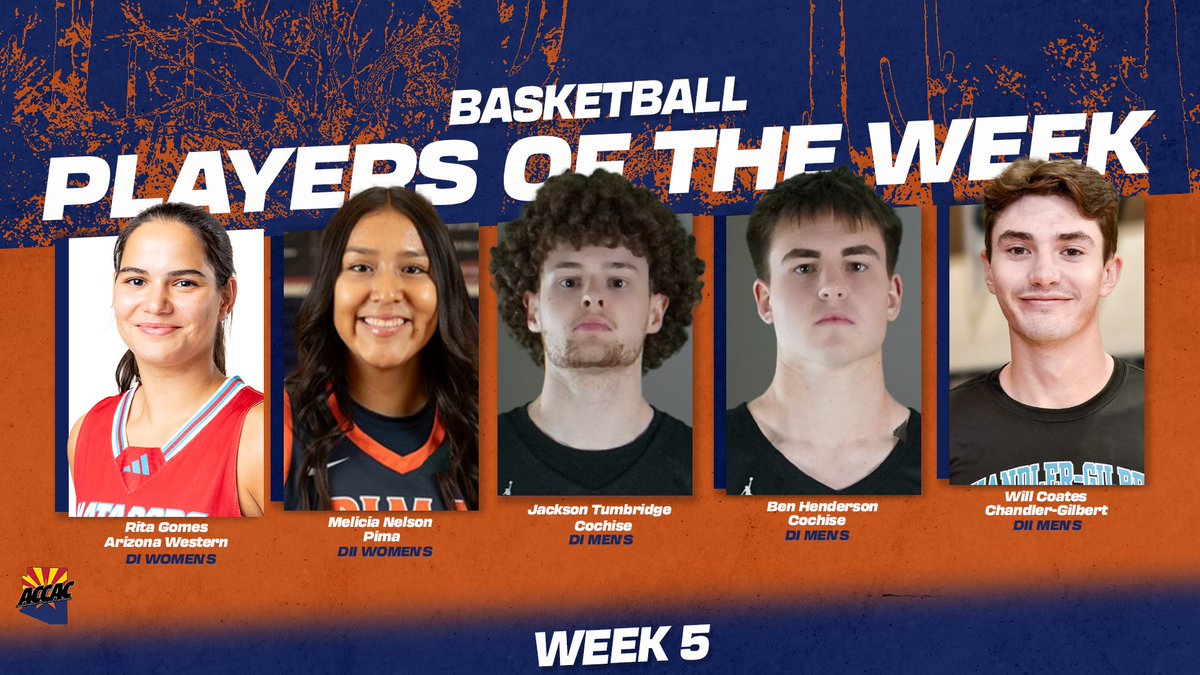 ACCAC Basketball Players of the Week - Week 5

➡️Gomes hits nine 3s
➡️Nelson posts double-double
➡️Henderson scores 16
➡️Tumbridge hits five 3s
➡️Coates scores 22