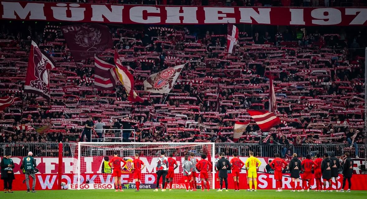 Der Mannschaft mache ich heute garkeinen Vorwurf. Bis zum Schluss alles reingeworfen - jetzt voller Fokus auf Liga &amp; CL 🫡

Wir sind ein ganzes Leben für dich da, denken nur an Bayern Jahr für Jahr, auf wenn die guten Zeiten mal vergehn - der FC Bayern München bleibt bestehn!