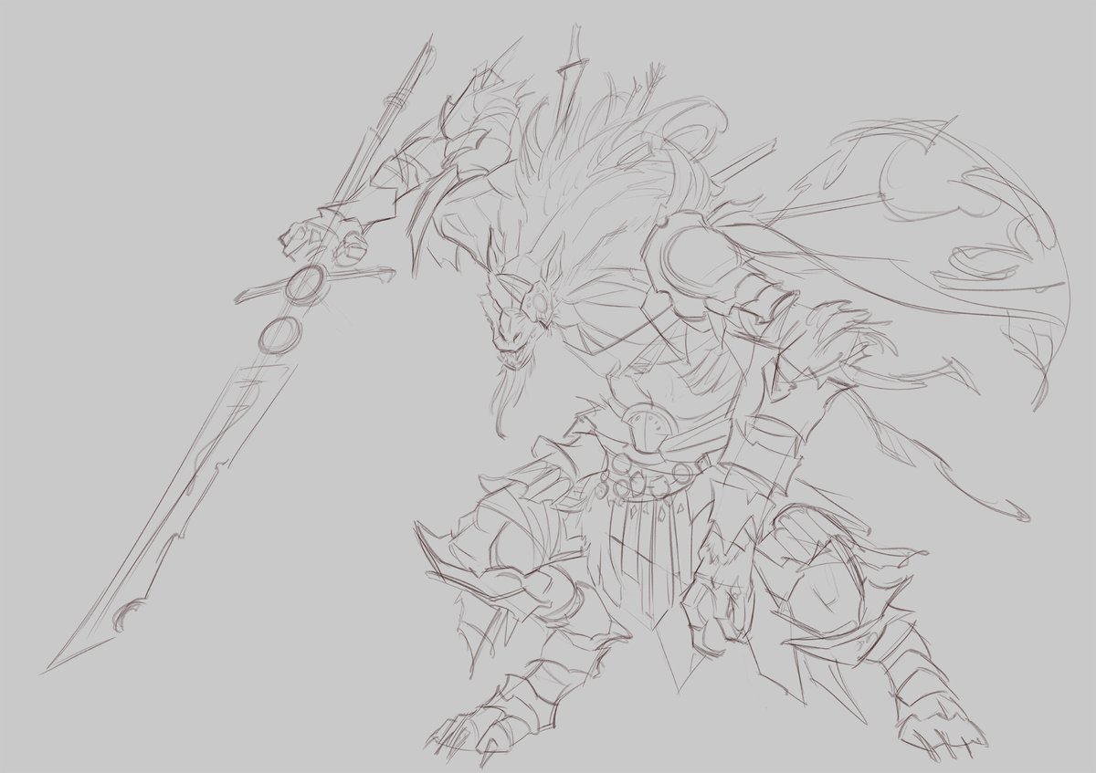 thivolan's tweet photo. Paladin: Tooth Wu Study (1)

A study i did of one of @Tooth611 work!  

#drawing #2d #sketch #portrait #study #wolf #line #digitalart #anatomy #photoshop #hunter #monster #fantasy #toothwu #stylised #master #paladin #holy #cool #warrior #WIP https://t.co/sSxakuTkrX