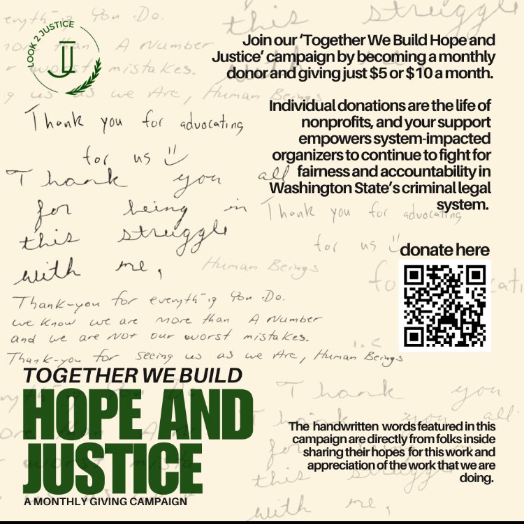 ChristopherBlackwell (@chriswblackwell) on Twitter photo Please consider making a donation to <a href="/Look2Justice/">Look2Justice</a> Your donations help insure that incarcerated people are able to lead the movement to end mass incarceration. Even a small donation of just $5 a month helps immensely!
look2justice.org/donate/ Please consider making a donation to <a href="/Look2Justice/">Look2Justice</a> Your donations help insure that incarcerated people are able to lead the movement to end mass incarceration. Even a small donation of just $5 a month helps immensely!
look2justice.org/donate/