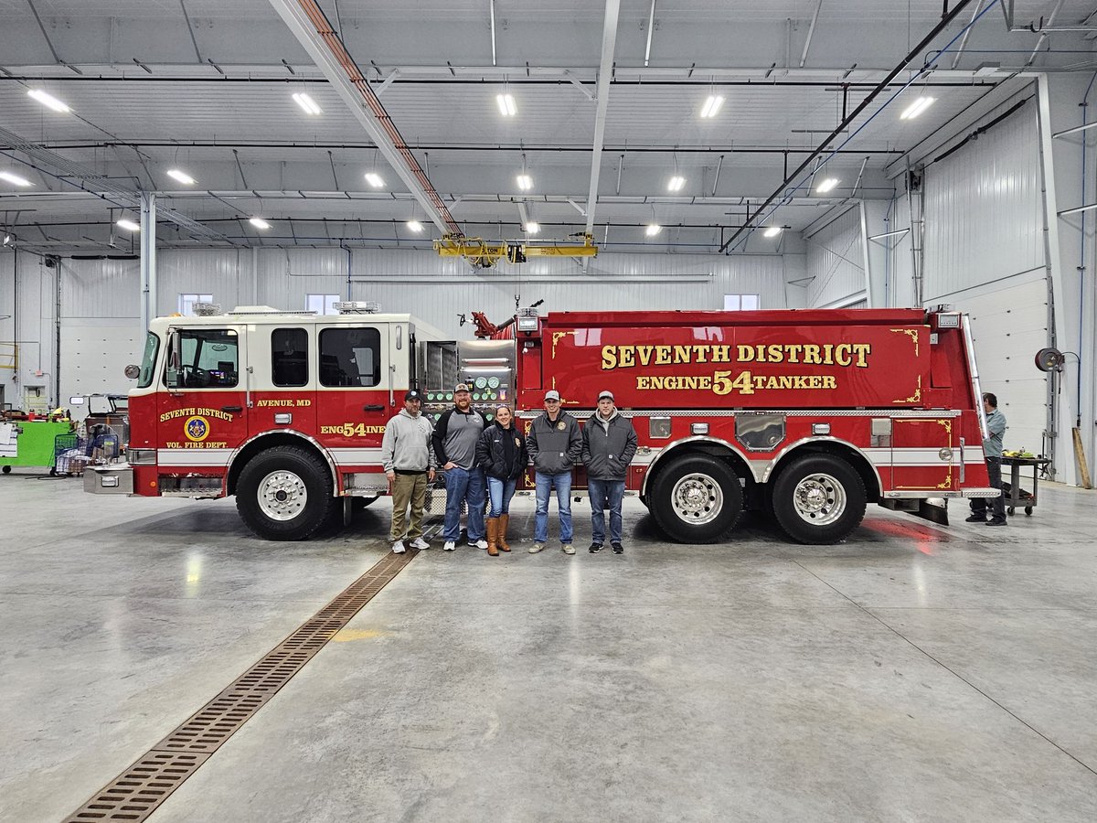 New Engine-Tanker final inspection the past two days at CustomFIRE. Will be arriving at the station in the coming days.
