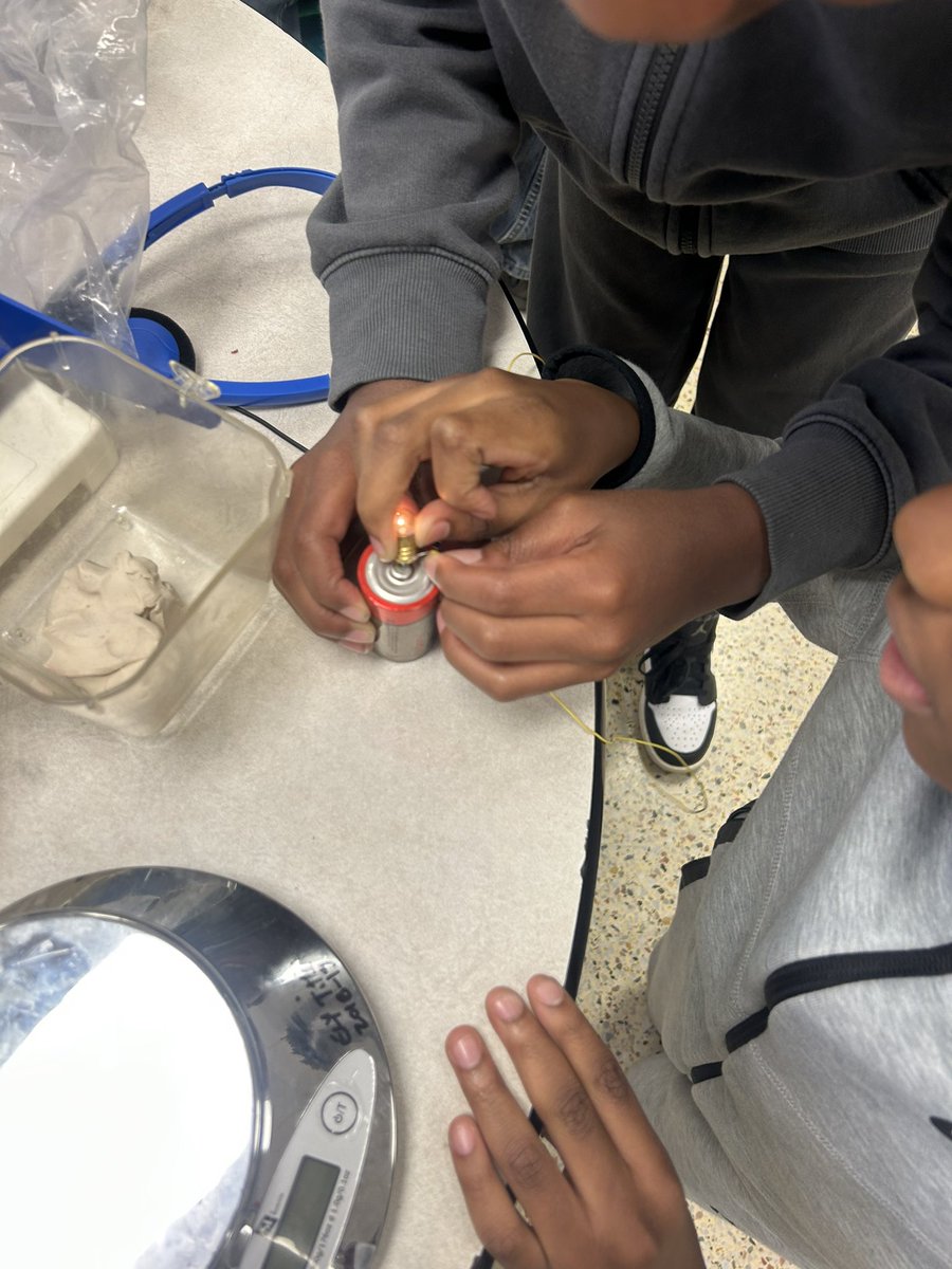 In Science, we just started our electricity unit. So today I told my students that they had to make a flashlight with just a battery, wire, and a lightbulb. I loved seeing the productive struggle and how excited they were once they figured it out.