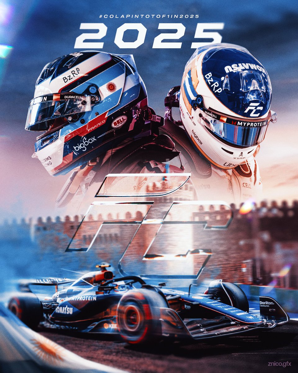 znico_gfx's tweet image. #ColapintoToF1In2025 🇦🇷👊