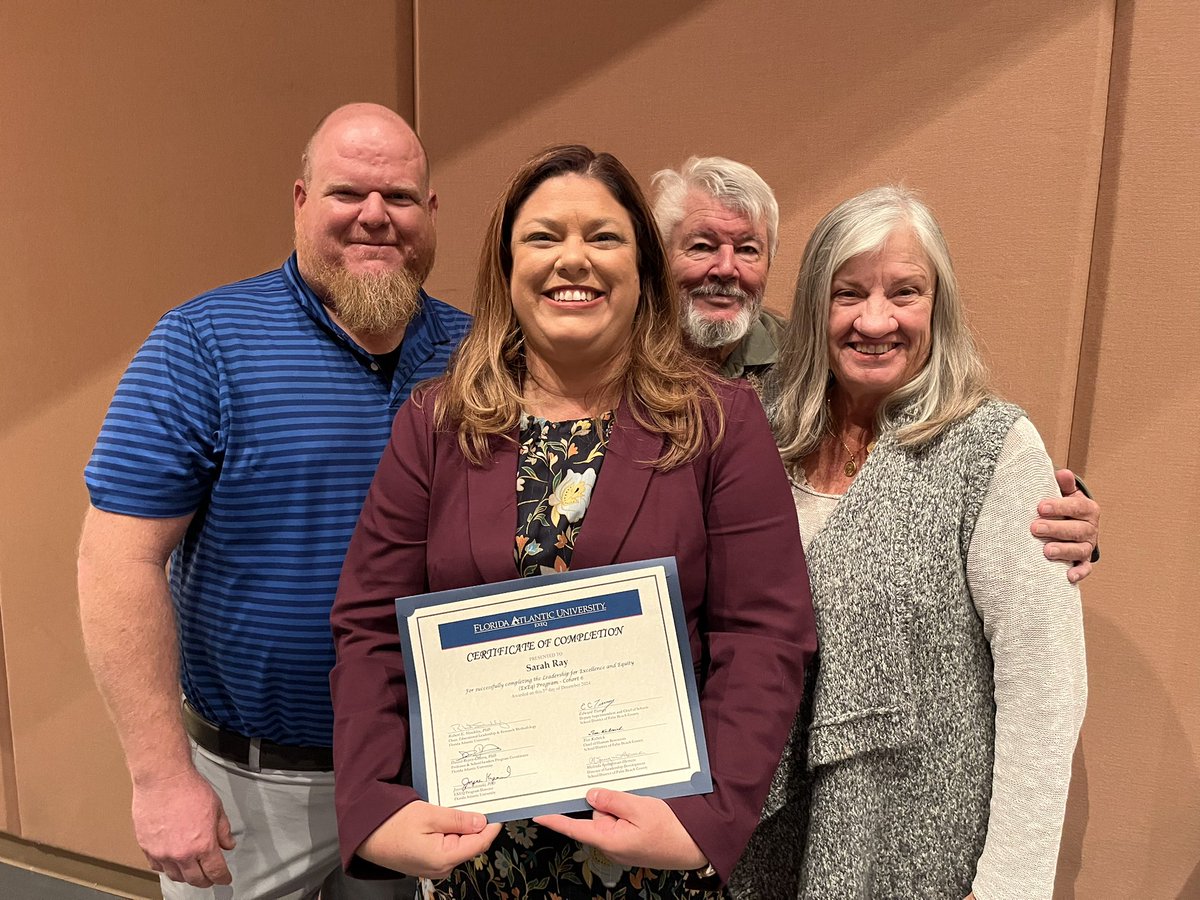 DSOA_Official's tweet photo. Congratulations, Mrs. Ray! She completed the Districts EXEQ program and will graduate with her Masters in Educational Leadership next week from FAU! We are so proud of the amazing leader you have become! #dreyfoosmagic https://t.co/V5fbKWNsjj