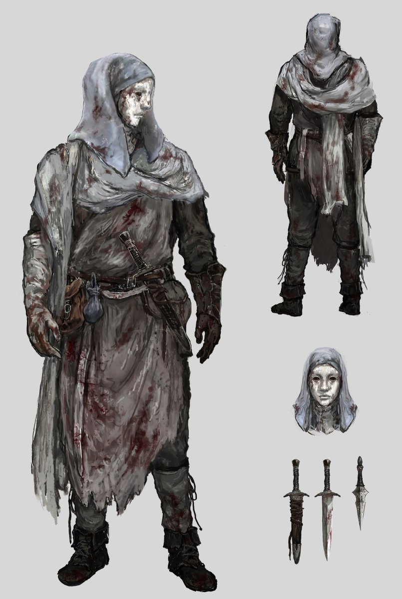 white mask varré &amp; war surgeon set