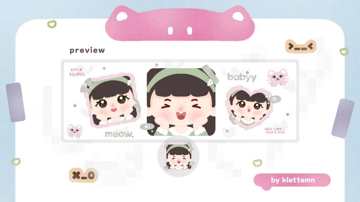 kiettemn's tweet image. help repost temen temen, terima kasih banyak #zonauang 

hi, aku ada ready stock chibi special price 18k/ea 🥧 
free retext 🪄 payment avail qris 🧸