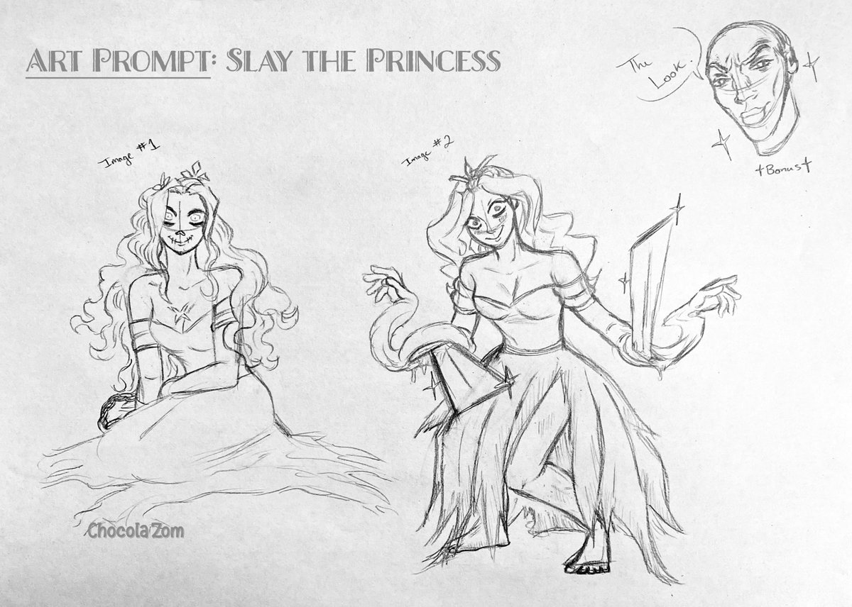 I drew some rough sketches of random art prompts my brother gave me. First prompt: Slay the Princess Pt. 1👑🗡️✨
#slaytheprincessfanart #sketchart #fanart #illustration