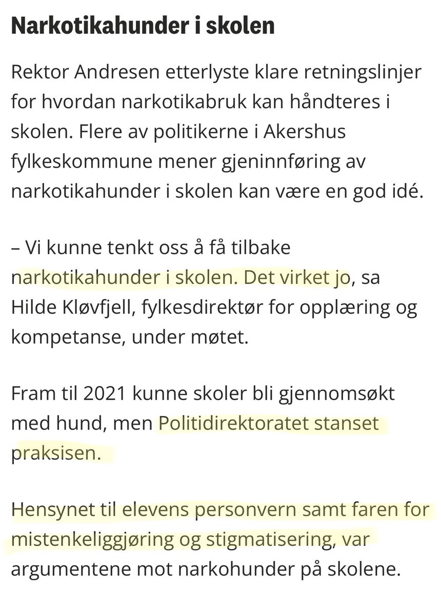 Finansminister Trygve Slagsvold Vedum vil ikke bare gi politiet muligheten til spyttprøver med intensjon om å inngå ruskontrakt, han vil ha det samme systemet inn i skolen.

Spyttprøver er inngripende. De som skulle være så i tåka at de tror at å bli tvunget til å ta en