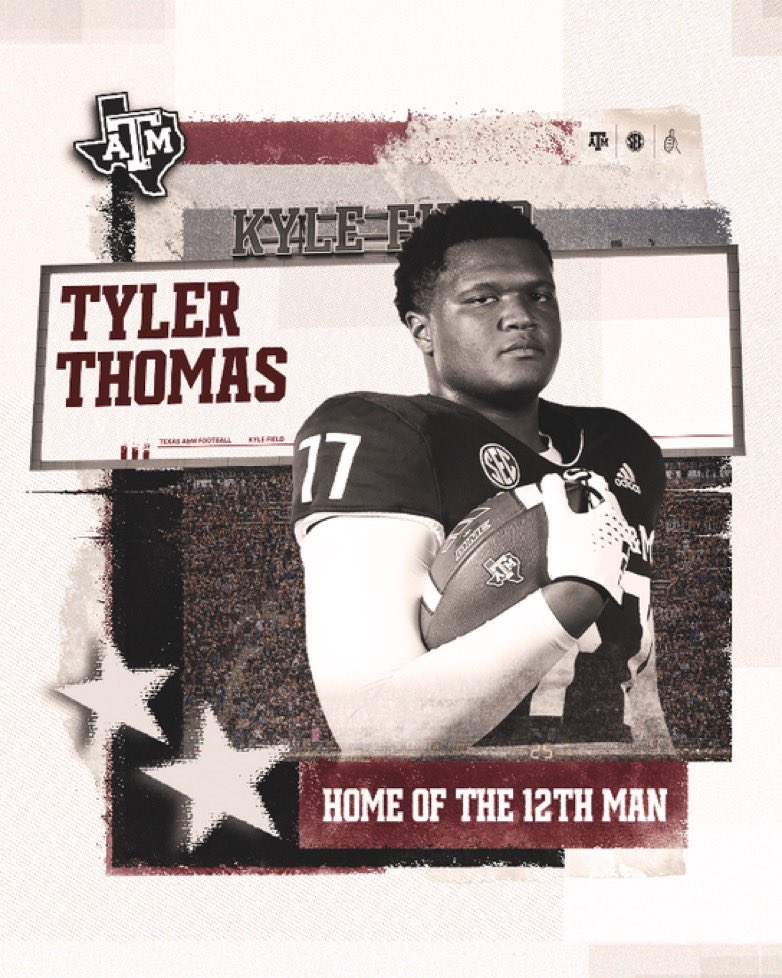 TThomas06x's tweet photo. I’ll be signing tomorrow at 1:45 in the DHS Competition gym @AggieFootball https://t.co/NnHBzgEYHC