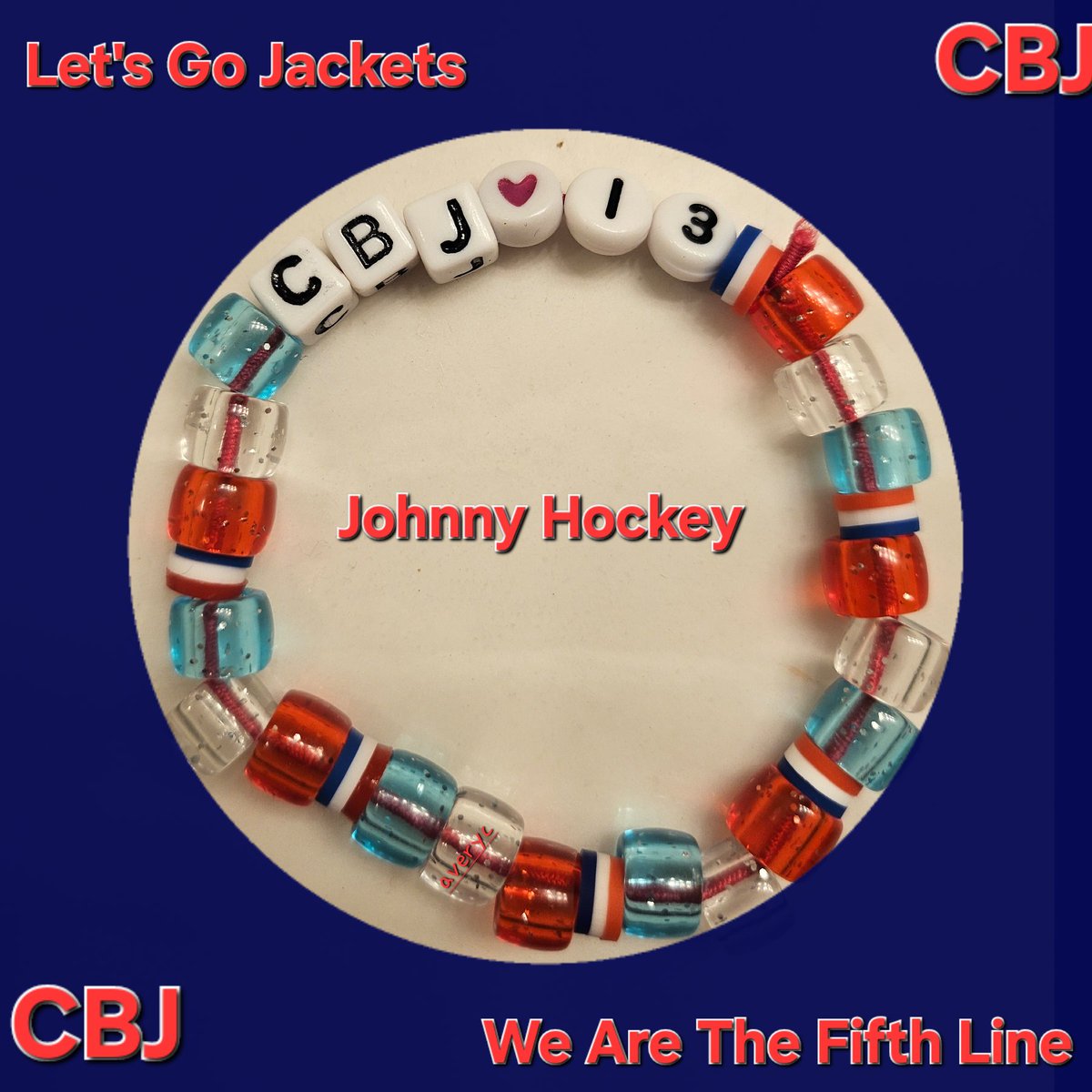 9ahC's tweet image. Bracelet made by @4adventureSae 
@BlueJacketsNHL @NHLFlames 
#cbj #flames #JohnnyHockey #DontDrinkandDrive