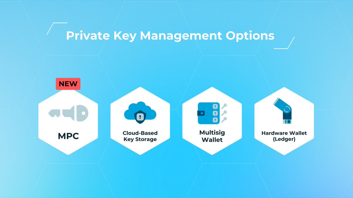 nsuite_en's tweet image. We are thrilled to announce the release of our MPC (Multi-Party Computation) Wallet!📢

The benefits of MPC:
☑️Easy setup
☑️Enhanced security 
☑️Wider range of chains supported vs. multisig

Contact us for more info: nsuite.io/contact