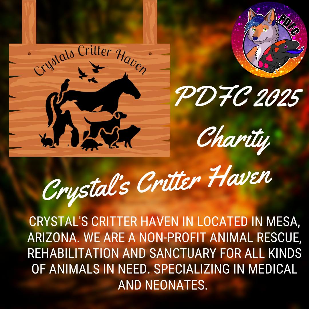 Their goal is $8000. We will be using the funds raised for a building we converting into a animal rehab center. They will have some animal ambassadors at the charity table. Crystalscritterhaven.org