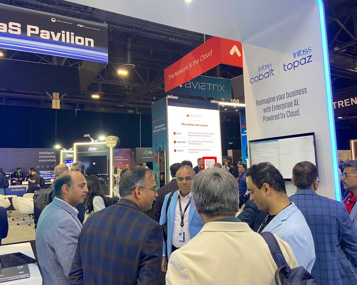 InfosysAmericas's tweet image. The momentum continues at #reInvent! Stop by Booth 338 to connect with the Infosys team, explore innovations, and spark meaningful conversations. Let’s drive the future together.

#InfosysCobalt #InfosysTopaz #AWSreInvent #InfyAtReInvent24 #AWS_Partners #EnterpriseAI