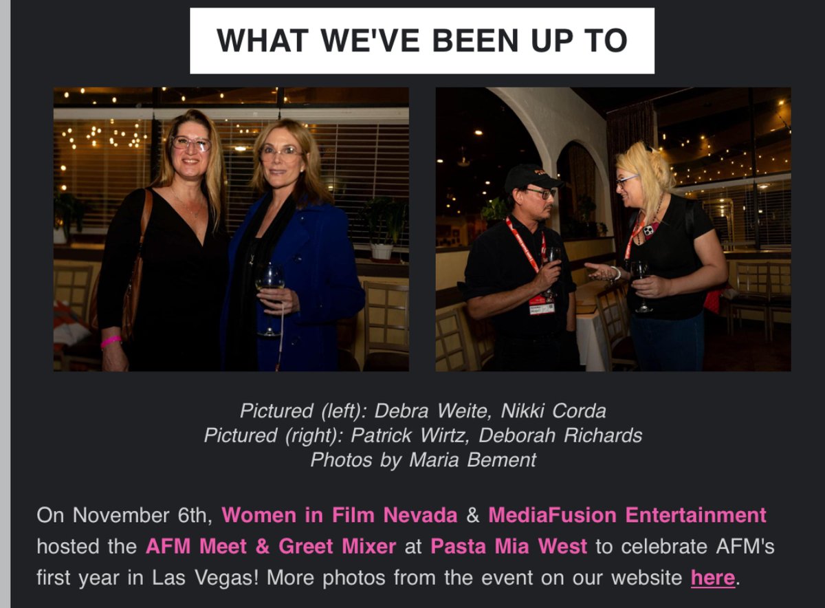 Dear friends,

This year on Giving Tuesday, WIF Nevada and the Nevada Women's Film Festival ask you to consider supporting our Young Filmmakers' Workshop so that we may bring this wonderful event back to the community in 2025!

Click nwffest.com to become a sponsor:)