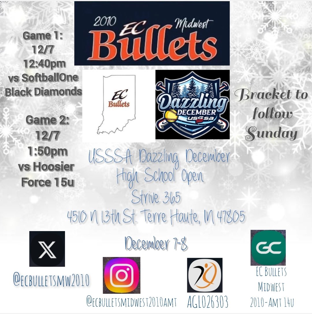 Playing up in a high school open tournament this weekend!! <a href="/ecbulletsmw2010/">EC Bullets Midwest 2010 Amt</a>