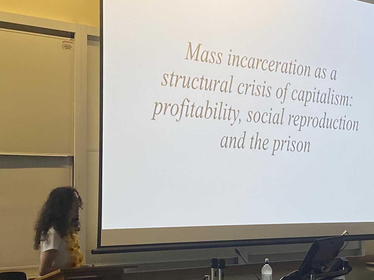 ANZSOC (@anzsoc) on Twitter photo Emmy Rākete <a href="/cannibality/">emmy rākete 🇵🇸</a> from <a href="/AucklandUni/">University of Auckland | Waipapa Taumata Rau</a> presents their Keynote on ‘Mass incarceration as a structural crisis of capitalism: profitability, social reproduction and the prison’, discussing a triple crisis model for understanding mass incarceration to argue that it clarifies the Emmy Rākete <a href="/cannibality/">emmy rākete 🇵🇸</a> from <a href="/AucklandUni/">University of Auckland | Waipapa Taumata Rau</a> presents their Keynote on ‘Mass incarceration as a structural crisis of capitalism: profitability, social reproduction and the prison’, discussing a triple crisis model for understanding mass incarceration to argue that it clarifies the