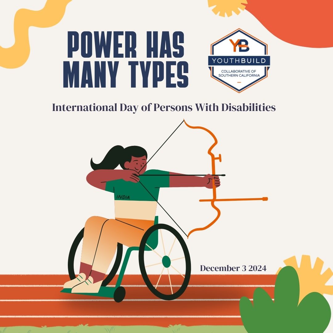 YouthBuildCSC's tweet photo. On this International Day of Persons with Disabilities, let us come together to celebrate the incredible strength, resilience, and contributions of individuals with disabilities. https://t.co/1eU4iM7hsA