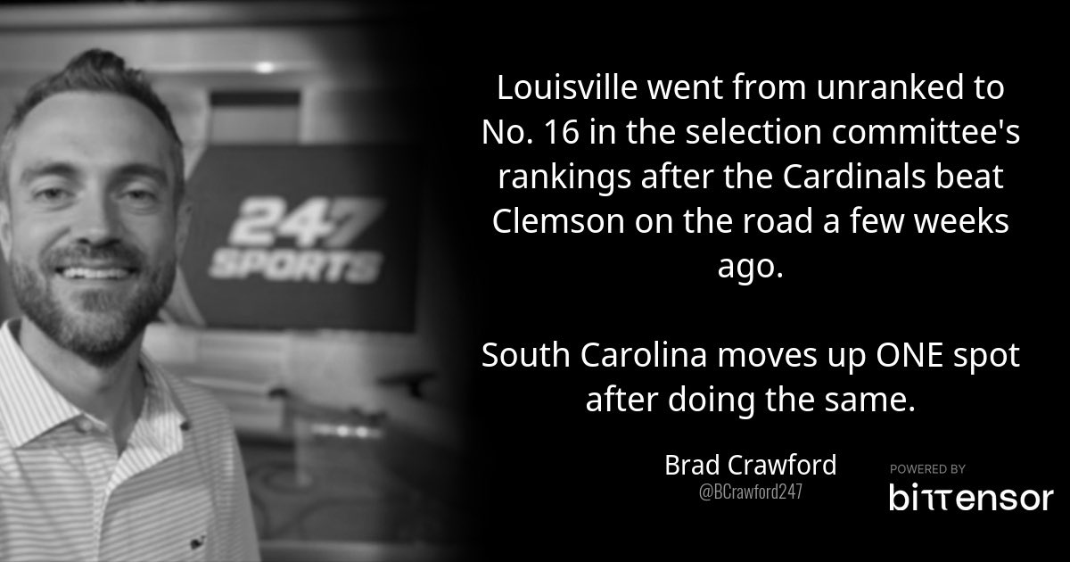 bradsales312's tweet photo. @SEC @DarrenUscher @GamecockFB @CFBPlayoff @GamecocksOnline @SECNetwork https://t.co/IvAhdgqTBN