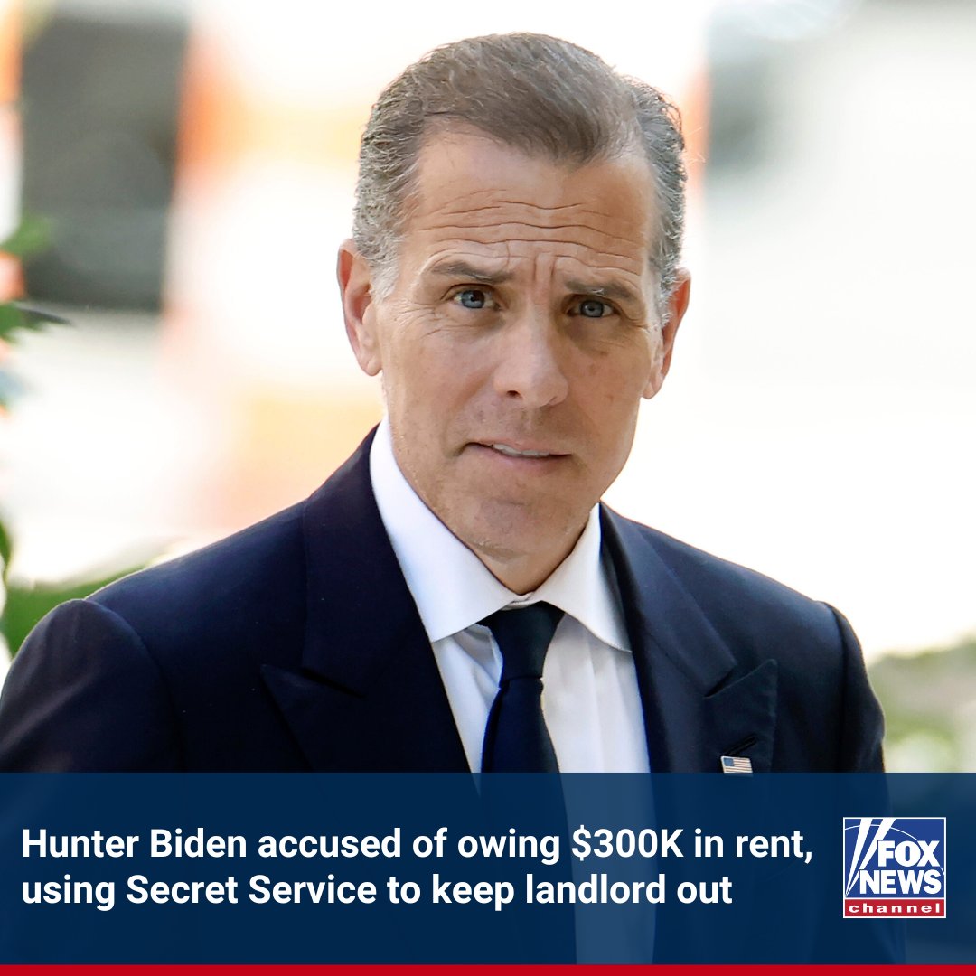 FoxNews's tweet image. FIRST SQUATTER: A California businessman says the president's son tried to pay rent with his own artwork and still owes him more than $300,000. "Is that pardoned now?" trib.al/Ptxfxwg