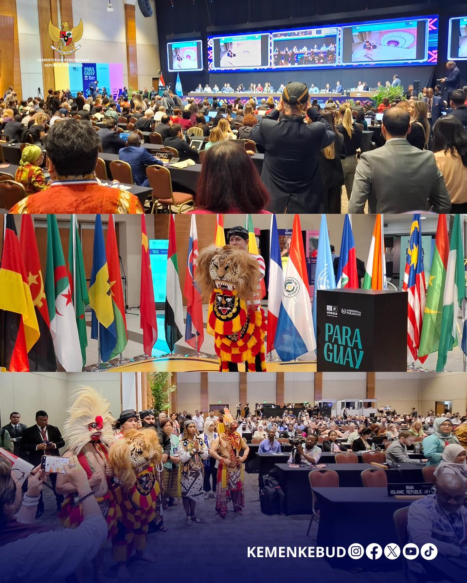 kemenbud's tweet photo. Pada sidang sesi ke-19 yang dilaksanakan di Paraguay (3/12), UNESCO menginskripsi Pertunjukan Seni Reog Ponorogo (Reog Ponorogo Performing Art) sebagai Daftar Warisan Budaya status Butuh Pelindungan Mendesak (List of Intangible Cultural Heritage in Need of Urgent Safeguarding). https://t.co/LkJfAnkZCP