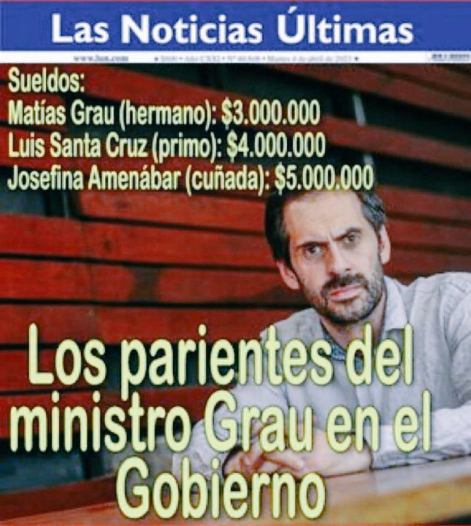 Tor25899035's tweet photo. 🇨🇱 | ESTO NO PARA: El saqueo continúa por parte de la familia del Ministro Grau. ¡Nunca más Fraude Amplio ni Partido Comunista! https://t.co/QfZLOekOP5