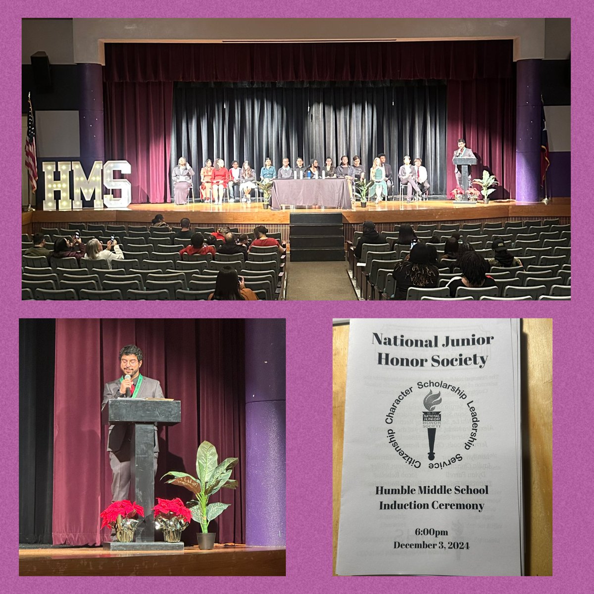 Way to go Mr Espindola for the relaunching of the NJHS chapter for Humble Middle School! So proud of these kiddos and appreciative of our amazing US History teacher 👏<a href="/HumbleISD_HMS/">Humble Middle School</a> <a href="/HumbleISD_ADV/">Humble ISD Advanced Learning</a> <a href="/HumbleISD/">Humble ISD</a>