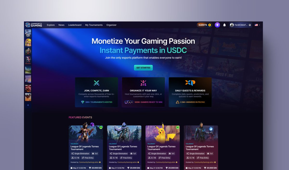 AffectionStd's tweet image. Hoş geldin @CommunityGaming 🚀

18,3 milyon dolarlık yatırımı ve blockchain tabanlı altyapısıyla dikkat çeken Community Gaming, oyunculara turnuva düzenleme, yönetme ve kripto para ödülleri kazanma fırsatı sunuyor! 🎮

Community Gaming&apos;e ait tüm dijital ürün tasarımlarını ise…