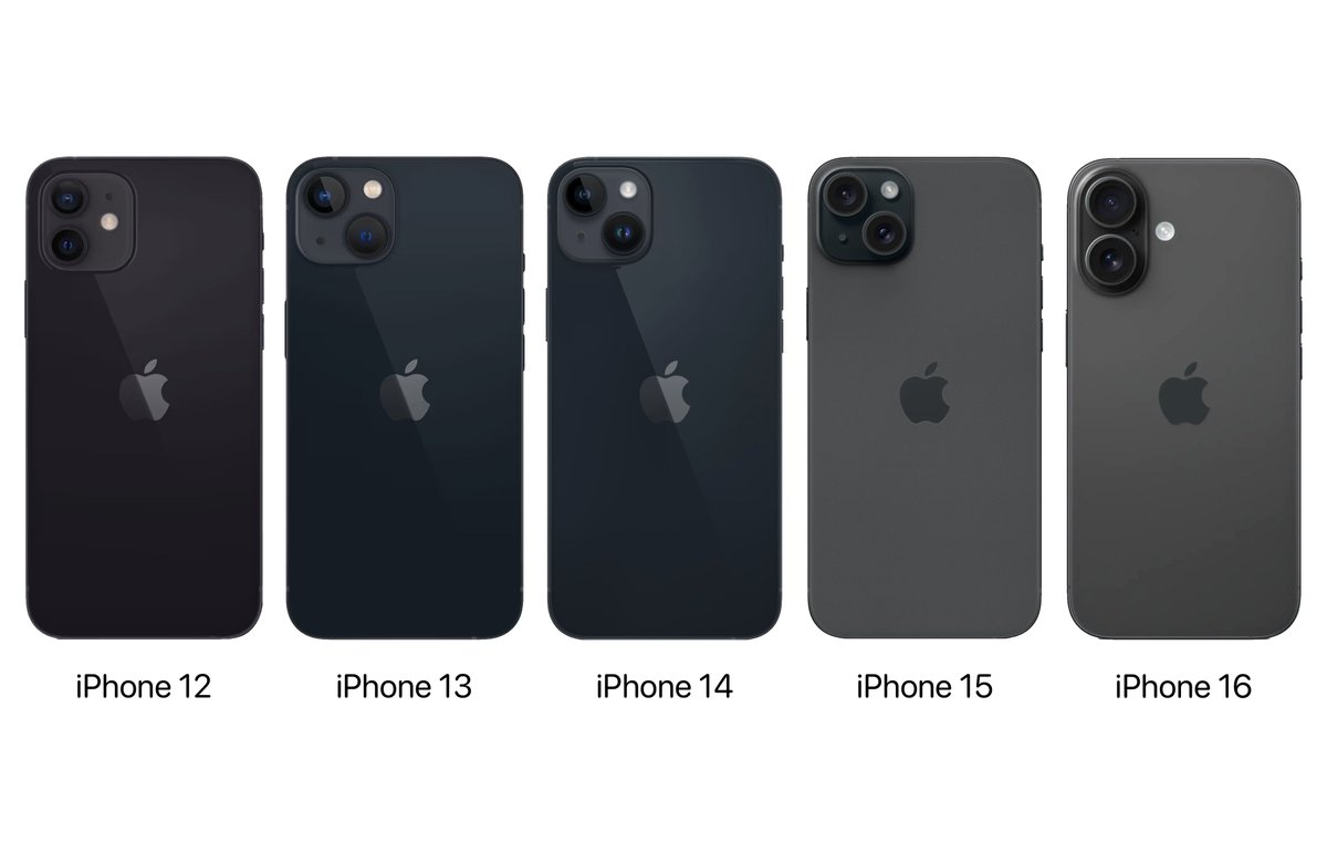 theapplehub's tweet image. 5 years of iPhone design