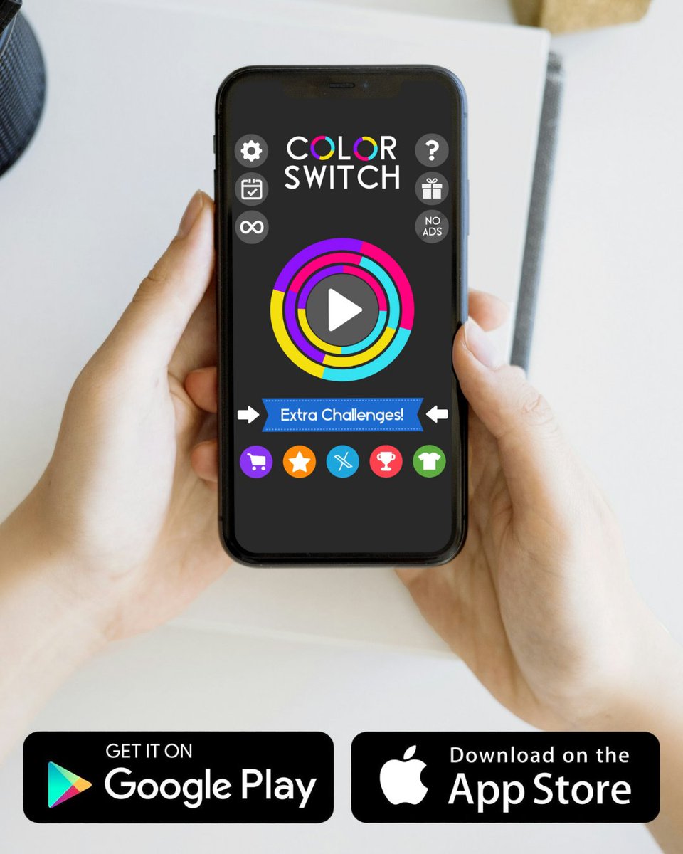 ColorSwitch's tweet image. Need a mental reset? Let Color Switch help you unwind. Download and play today! 📱 ⁠#ColorSwitch #ColorSwitchLife
