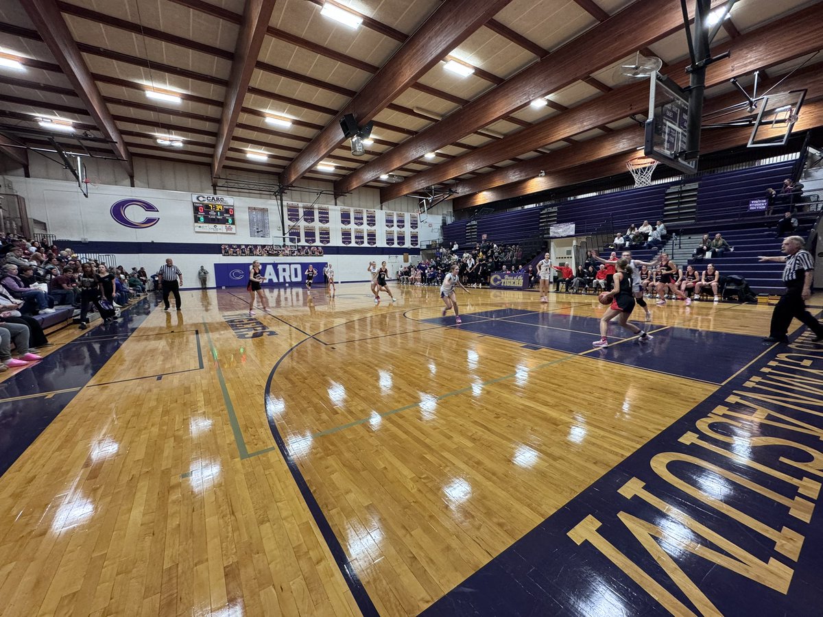 Opening up the girls basketball season in Caro as the Tigers play host to Sandusky.