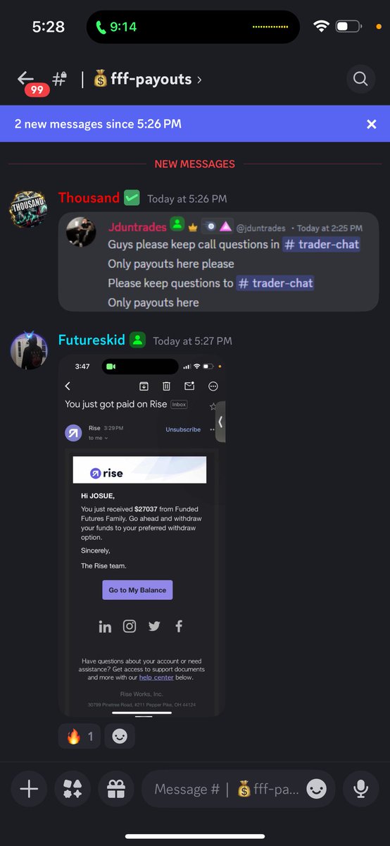 fundedfamily's tweet image. $109,000+ PAID OUT TO OUR TRADERS TODAY 💙🔥

The largest payout being $27,000 to ONE TRADER!

We are the one of the fastest growing firms in the space for a reason: You can trust FFF to pay out 🙏 

Thank you for trusting us with your funding.

Use code ‘FFF’ for 35% off 🙏