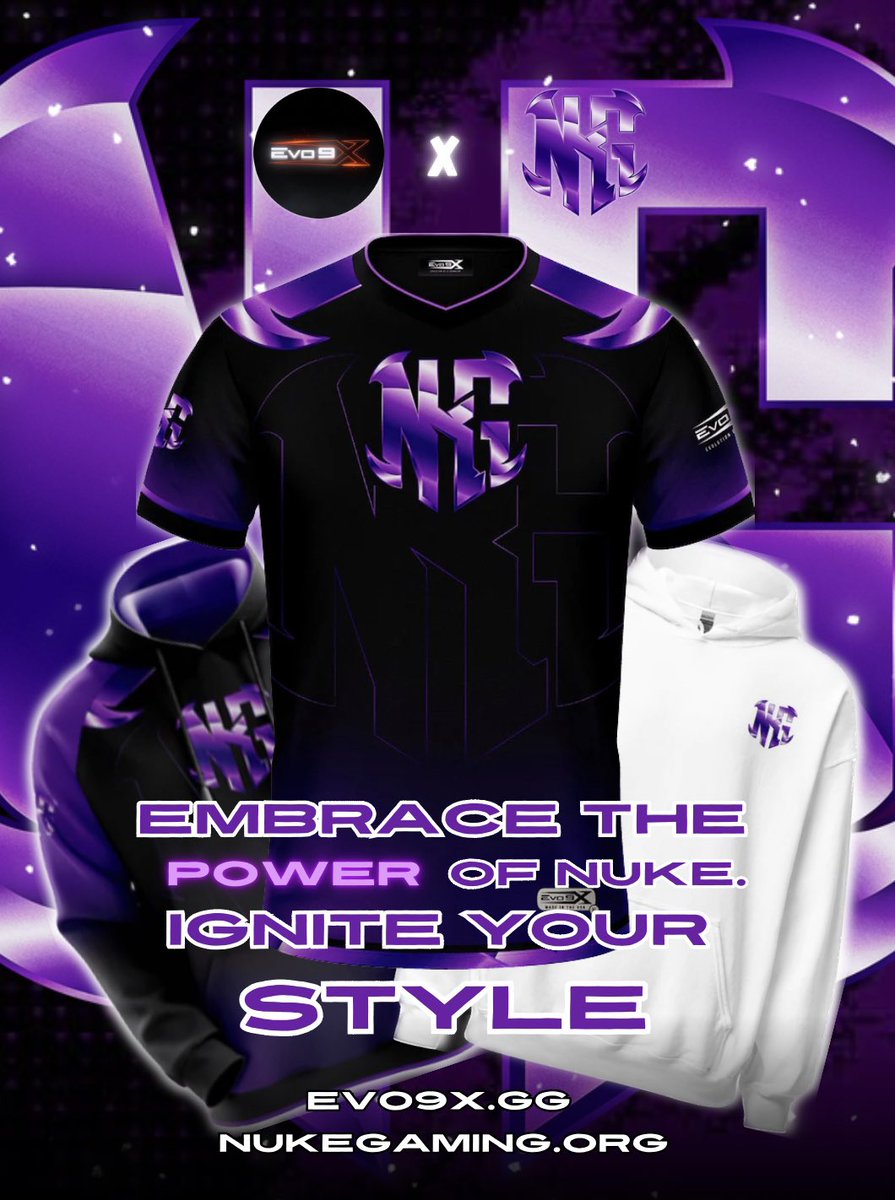 Use Code NuKe25 at your Purchase💜
Link to our store is in our linktree in our bio‼️

<a href="/evo9x/">Evo9X Apparel</a> 

#NKG #WeAreNKG #NKGTakeOver☣️