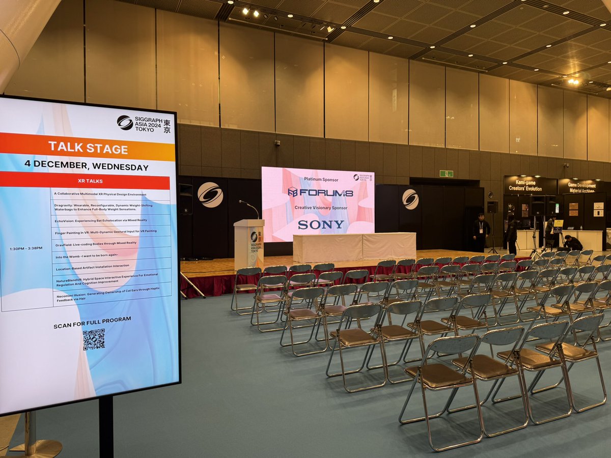 xhi_'s tweet photo. We will also have Art Gallery Talks 1 at Hall E stage 11:15am - 12:30pm today. Artists will share the stories and inspirations behind their works selected to the Art Gallery. Don’t miss it. #SIGGRAPHAsia2024 #ArtGallery https://t.co/3ko2czUZNV