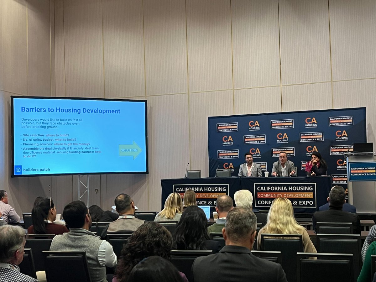 🏘️ The concept of "cities as a concierge of data" - shared by Connor Lock (City of Long Beach). With 973k affordable units needed, the data is there, but we're working to build tools to sort through it quickly and meaningfully.

#AffordableHousing #PropTech #CaliforniaHousing