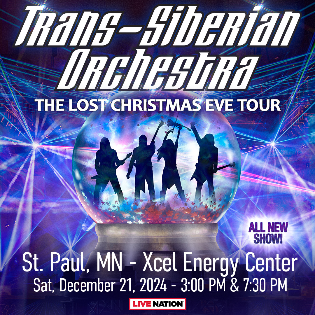 XcelEnergyCtr's tweet image. Our next Tickets Make Great Gifts giveaway is...

TRANS-SIBERIAN ORCHESTRA

To enter to win 2 tickets to see TSO on 12/21 at 7:30, you must:
1. RT this post
2. Tag someone in a reply
3. Follow this account

A winner will be chosen in the next couple days - good luck!