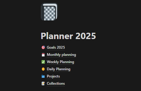 🏗️ Working on the 2025 planner.
